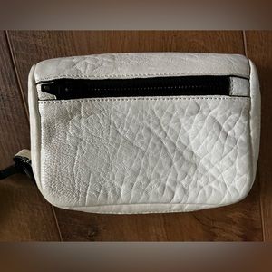 White Pebbled leather Fumo Alexander Wang wristlet
